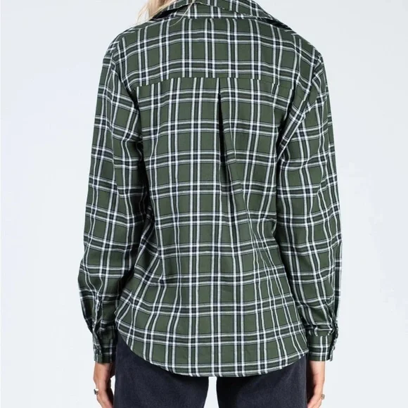 Princess Polly Nora Green Plaid Shirt - Picture 3 of 6